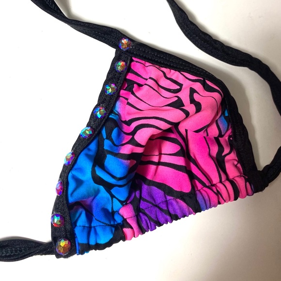 Purple pink woman’s sexy swim wear top - Picture 3 of 4